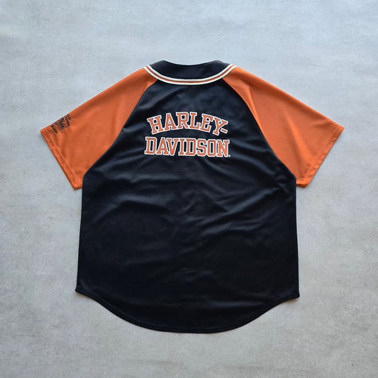 Vintage 2000's Harley Davidson Las Vegas Baseball Jersey - XL