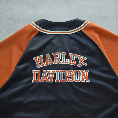 Vintage 2000's Harley Davidson Las Vegas Baseball Jersey - XL