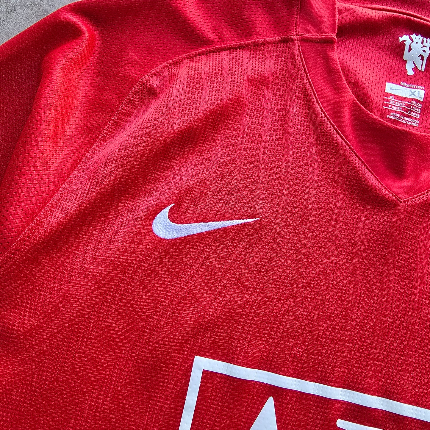 RARE 2007/09 Nike Manchester United Home Long Sleeve Jersey - XL
