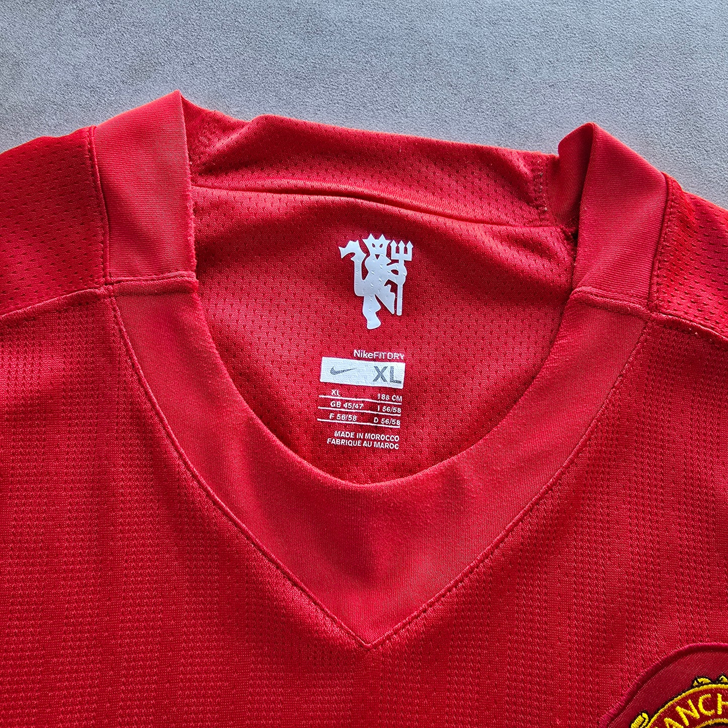 RARE 2007/09 Nike Manchester United Home Long Sleeve Jersey - XL