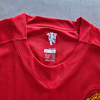 RARE 2007/09 Nike Manchester United Home Long Sleeve Jersey - XL