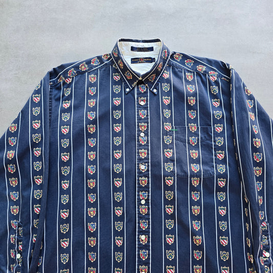 Vintage 90's Tommy Hilfiger Golf Long Sleeve Button Up Shirt - L/XL