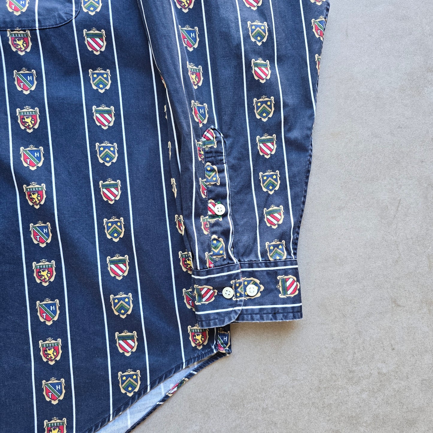 Vintage 90's Tommy Hilfiger Golf Long Sleeve Button Up Shirt - L/XL