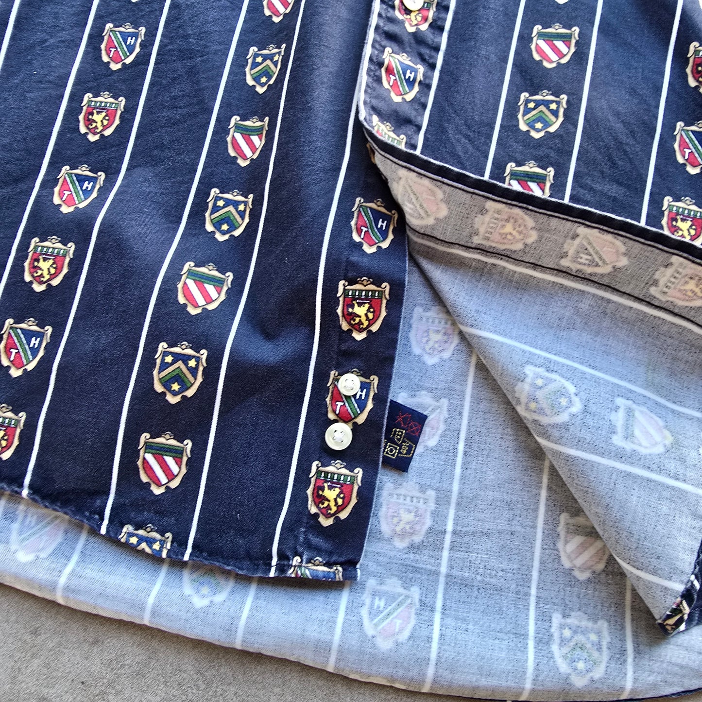 Vintage 90's Tommy Hilfiger Golf Long Sleeve Button Up Shirt - L/XL