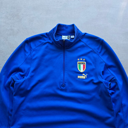 Vintage 2004/05 Puma Italy 1/2 Zip Track Jacket - L