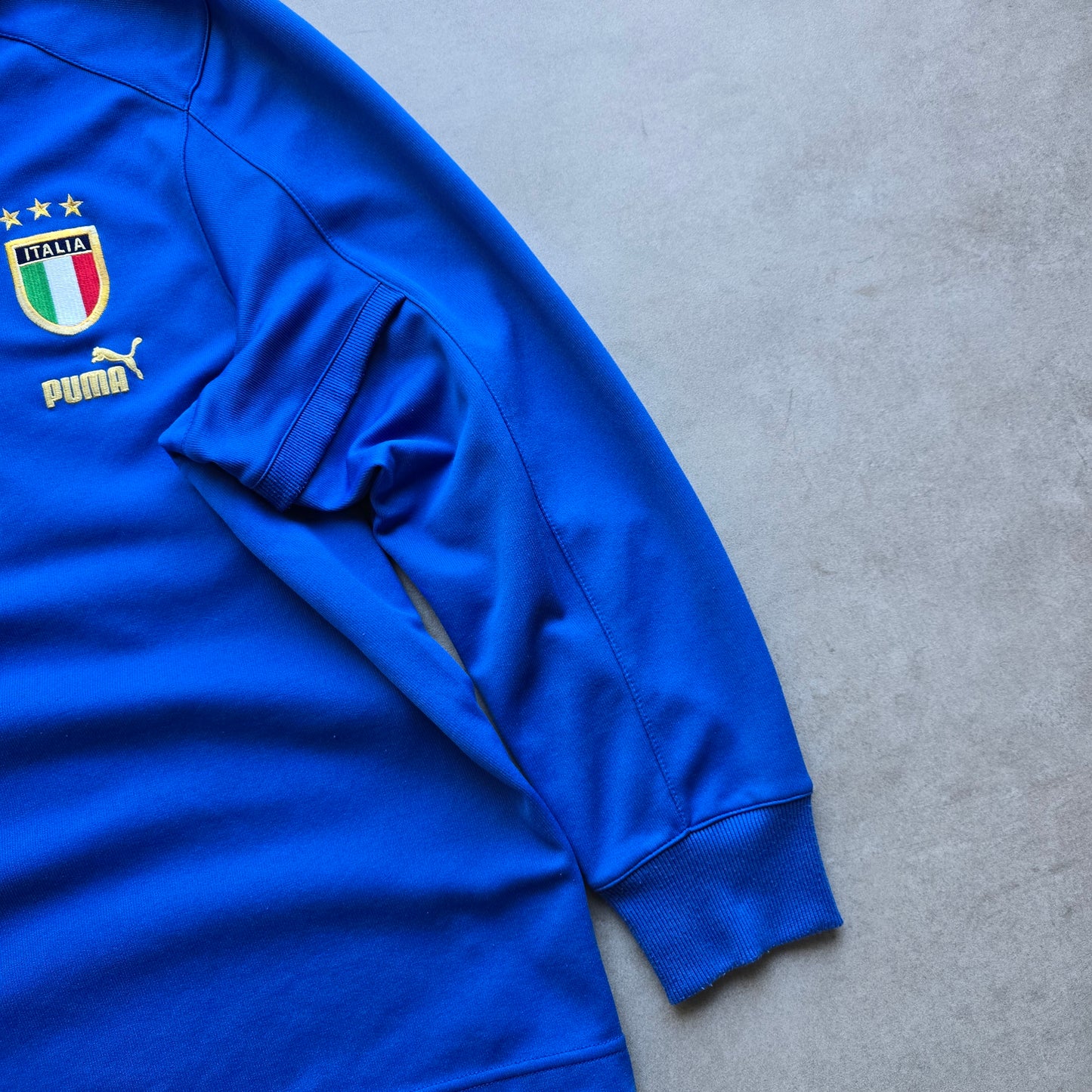 Vintage 2004/05 Puma Italy 1/2 Zip Track Jacket - L