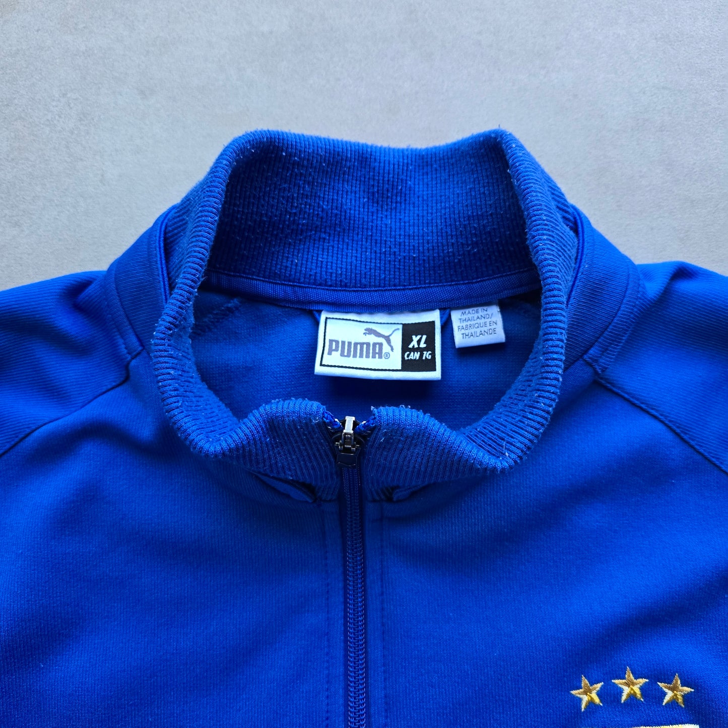 Vintage 2004/05 Puma Italy 1/2 Zip Track Jacket - L
