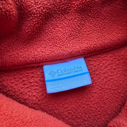 Columbia Full Zip Fleece Orange Jacket - L
