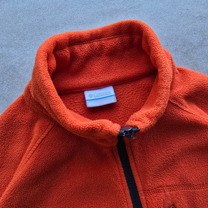 Columbia Full Zip Fleece Orange Jacket - L