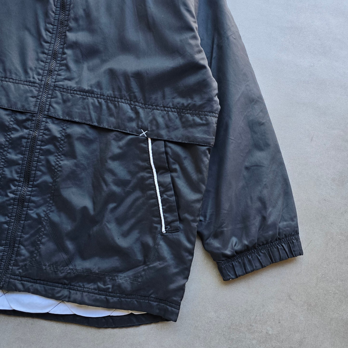 Vintage 90's Nike Big Swoosh Quilted Jacket - M/L
