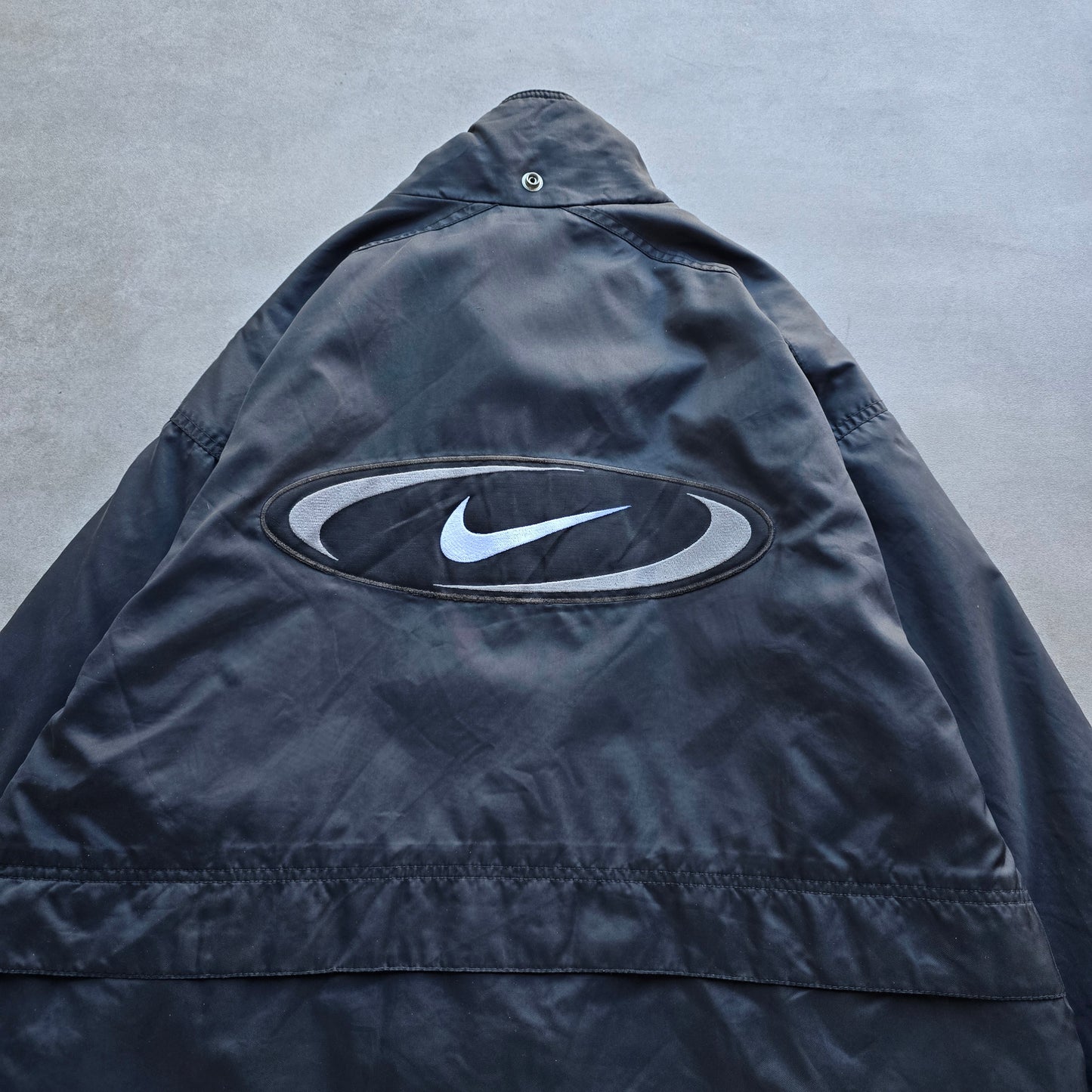 Vintage 90's Nike Big Swoosh Quilted Jacket - M/L