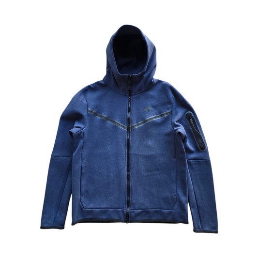 Nike Tech Fleece Navy Blue Hoodie - M