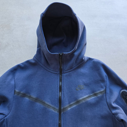 Nike Tech Fleece Navy Blue Hoodie - M