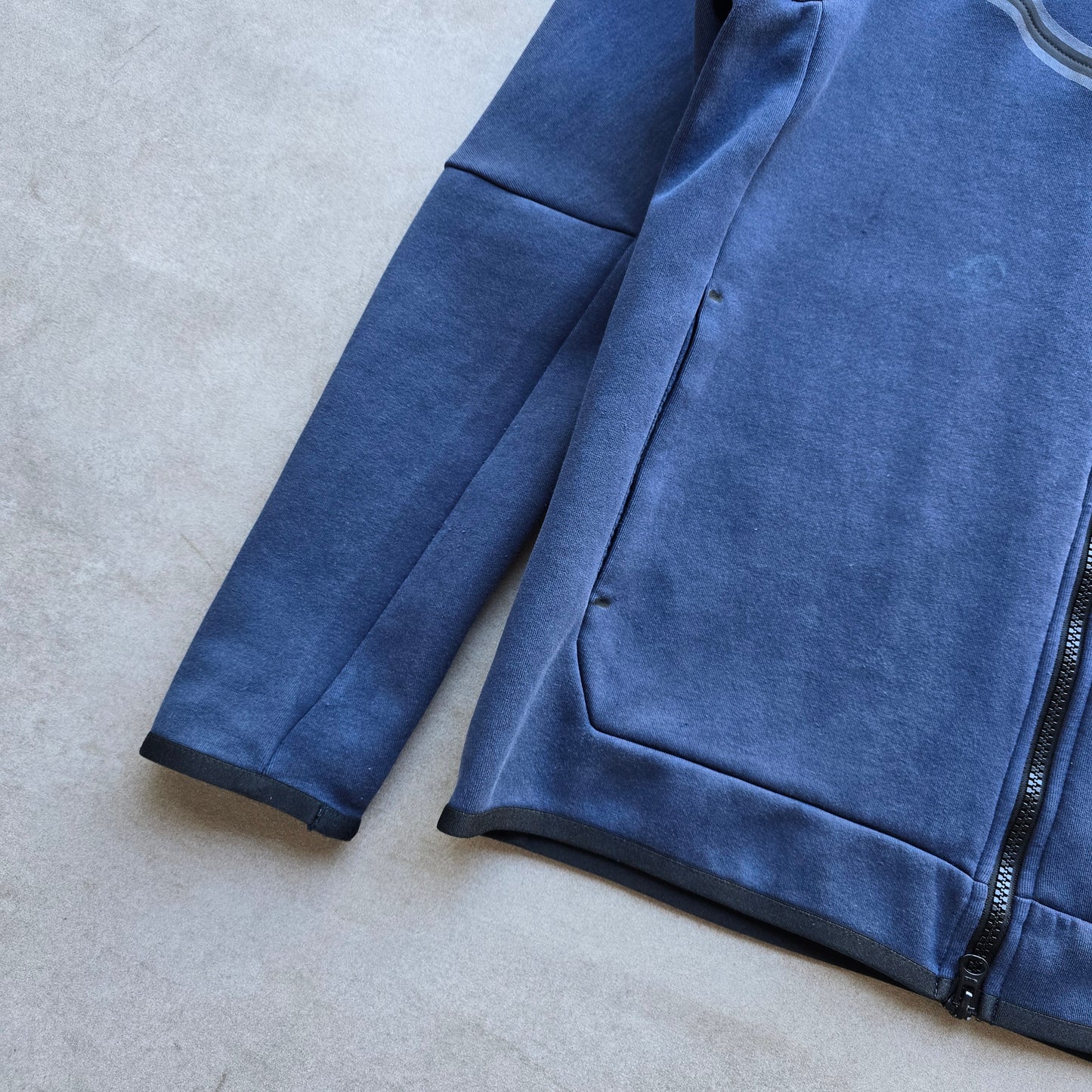 Nike Tech Fleece Navy Blue Hoodie - M