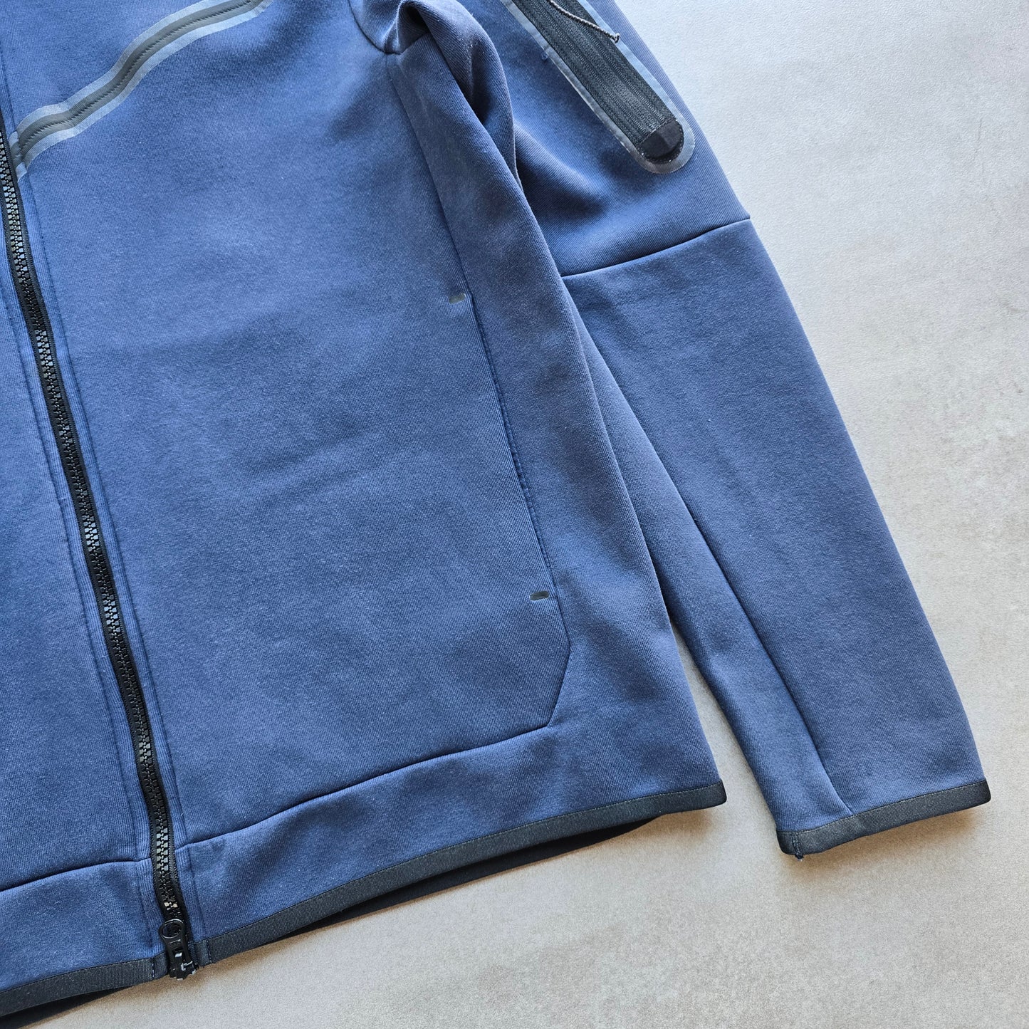 Nike Tech Fleece Navy Blue Hoodie - M