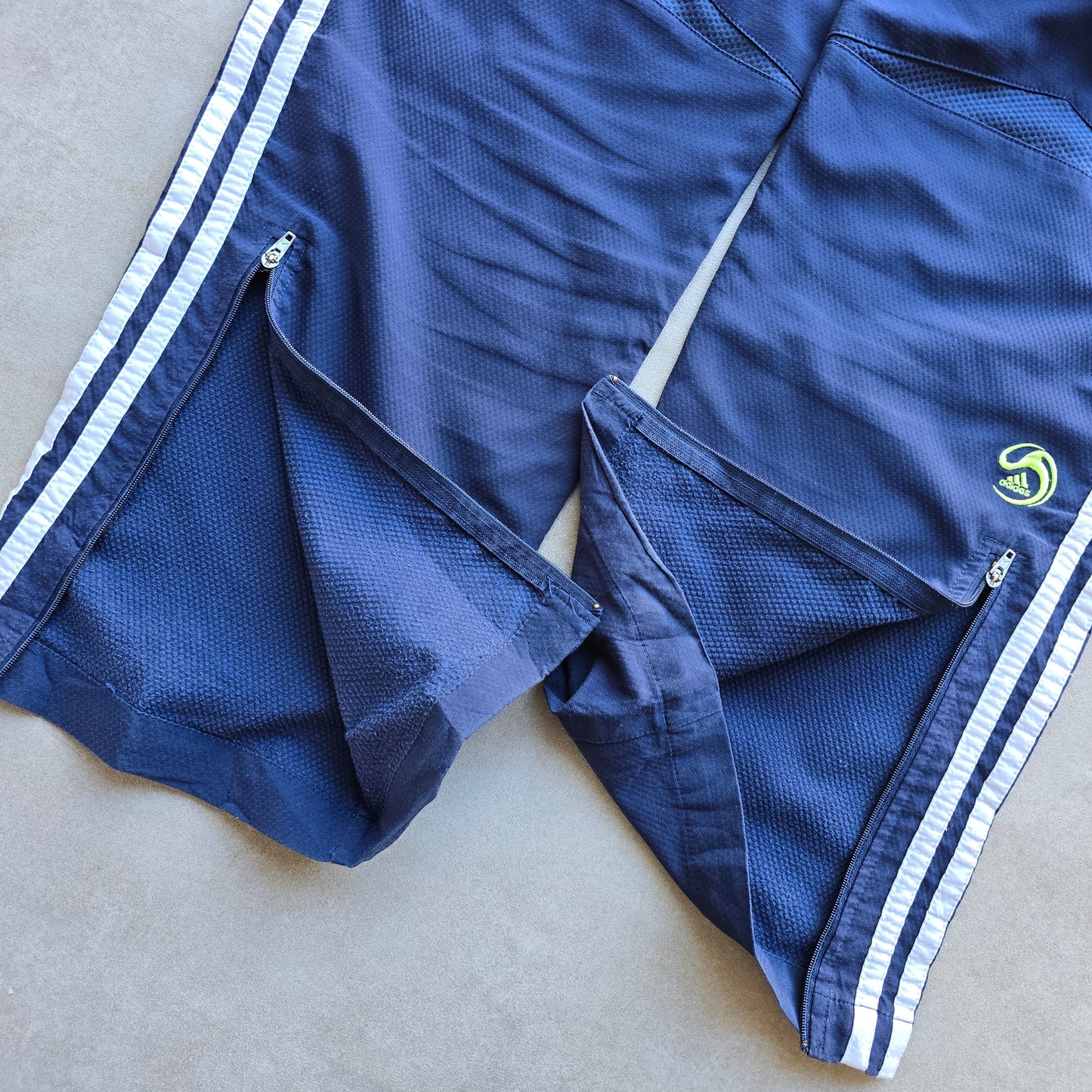 Vintage Adidas 3 Stripe Ankle Zip Track Pants - M