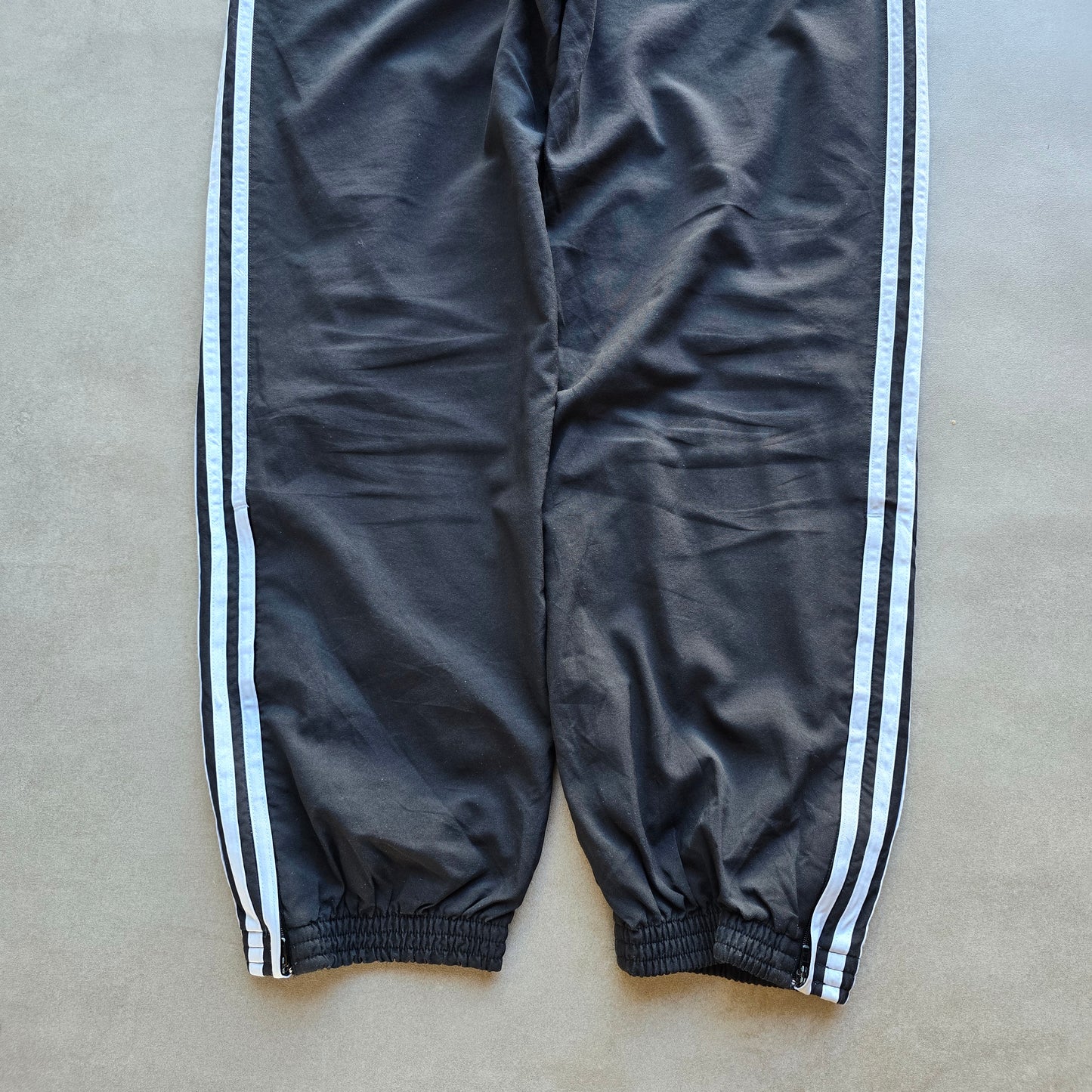Vintage Adidas 3 Stripe Ankle Zip Track Pants - L