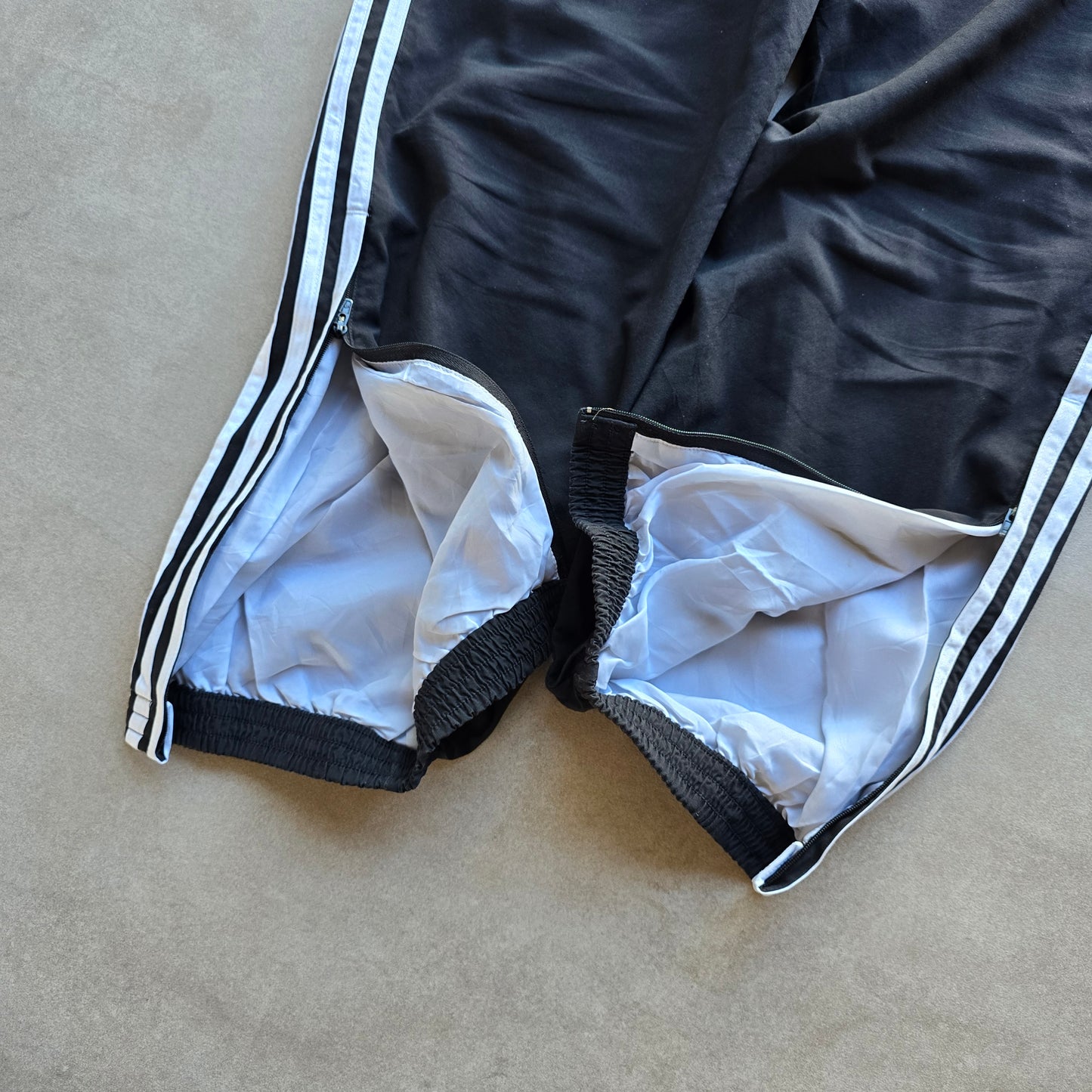 Vintage Adidas 3 Stripe Ankle Zip Track Pants - L