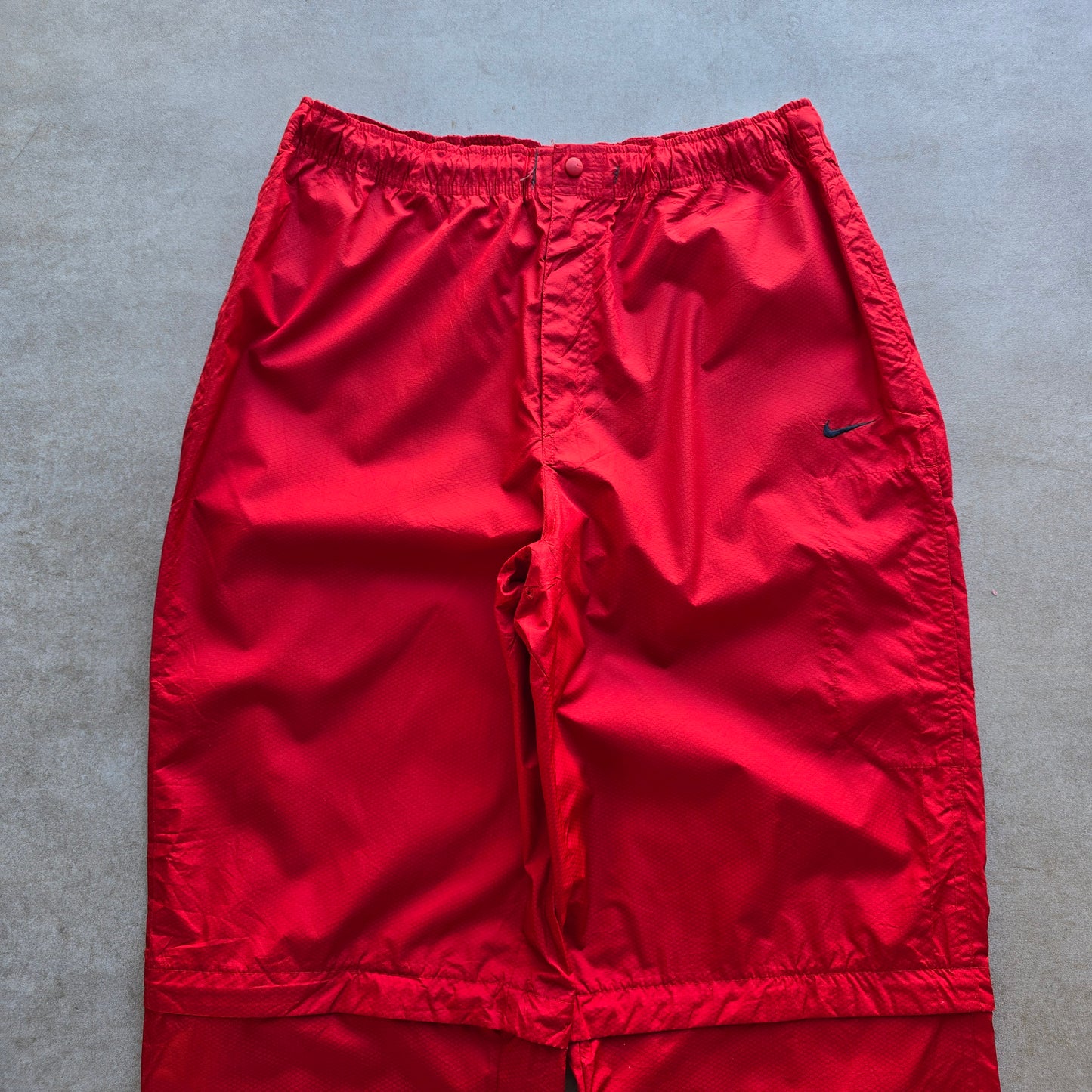 Vintage Nike Mini Swoosh Convertible Zip Off Track Pants - L