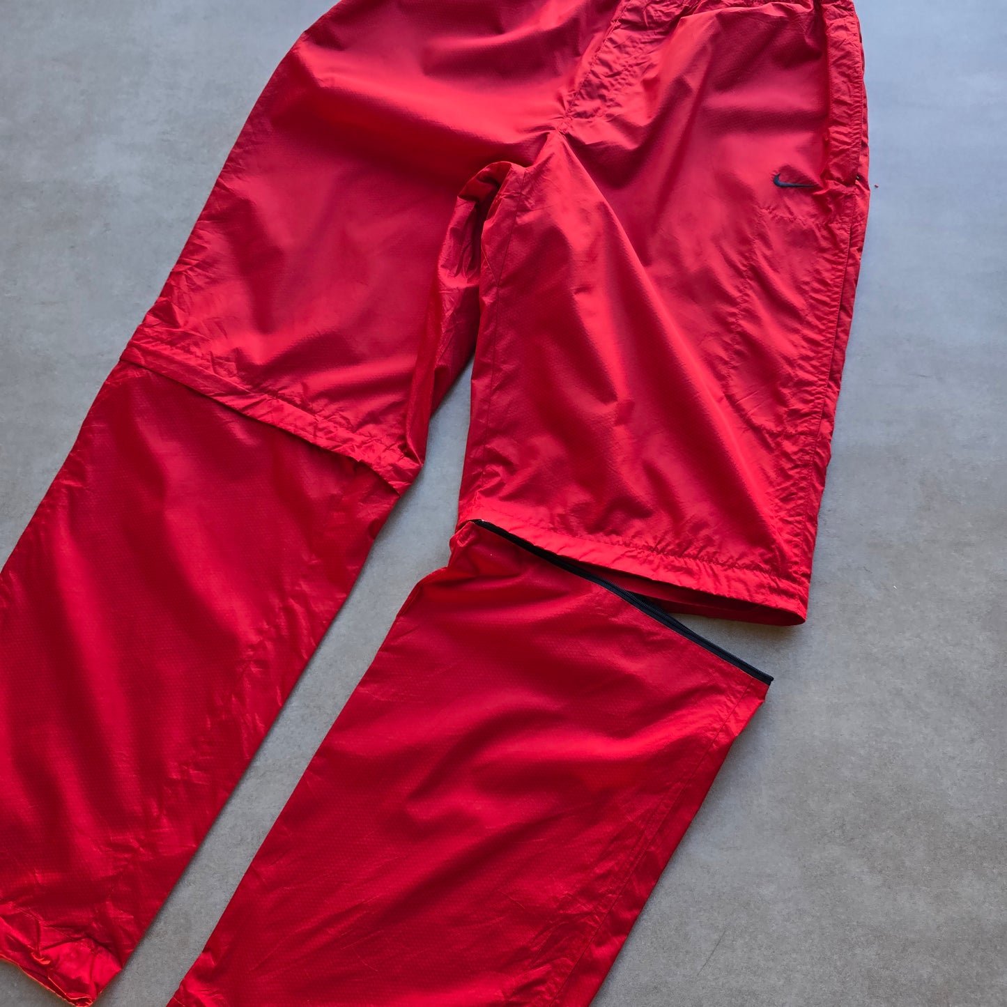 Vintage Nike Mini Swoosh Convertible Zip Off Track Pants - L