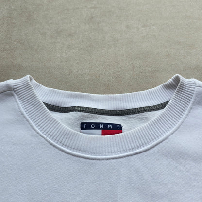 Tommy Hilfiger Flag White Sweatshirt - M/L