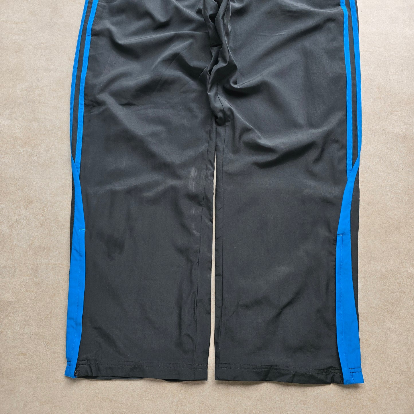 Adidas 3 Stripe Ankle Zip Track Pants - L
