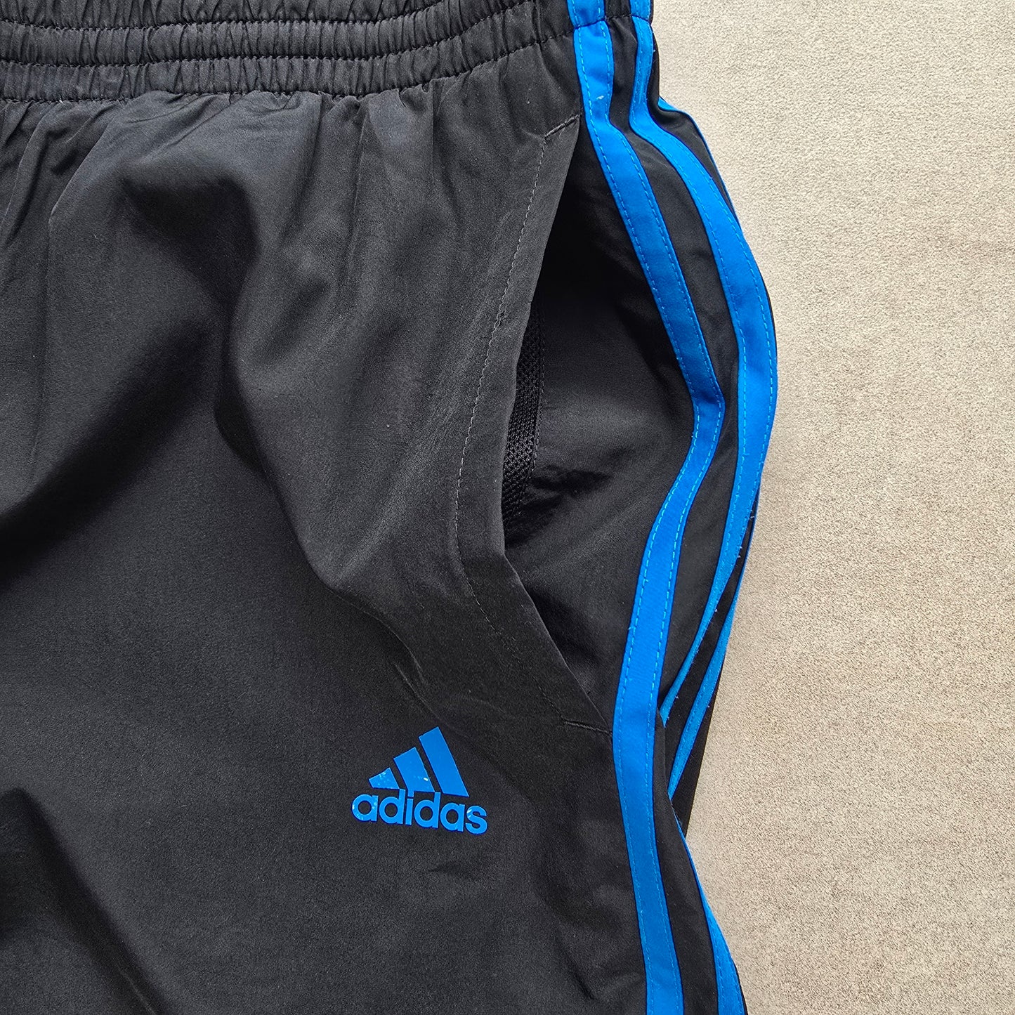 Adidas 3 Stripe Ankle Zip Track Pants - L