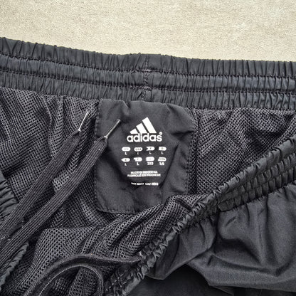Adidas 3 Stripe Ankle Zip Track Pants - L