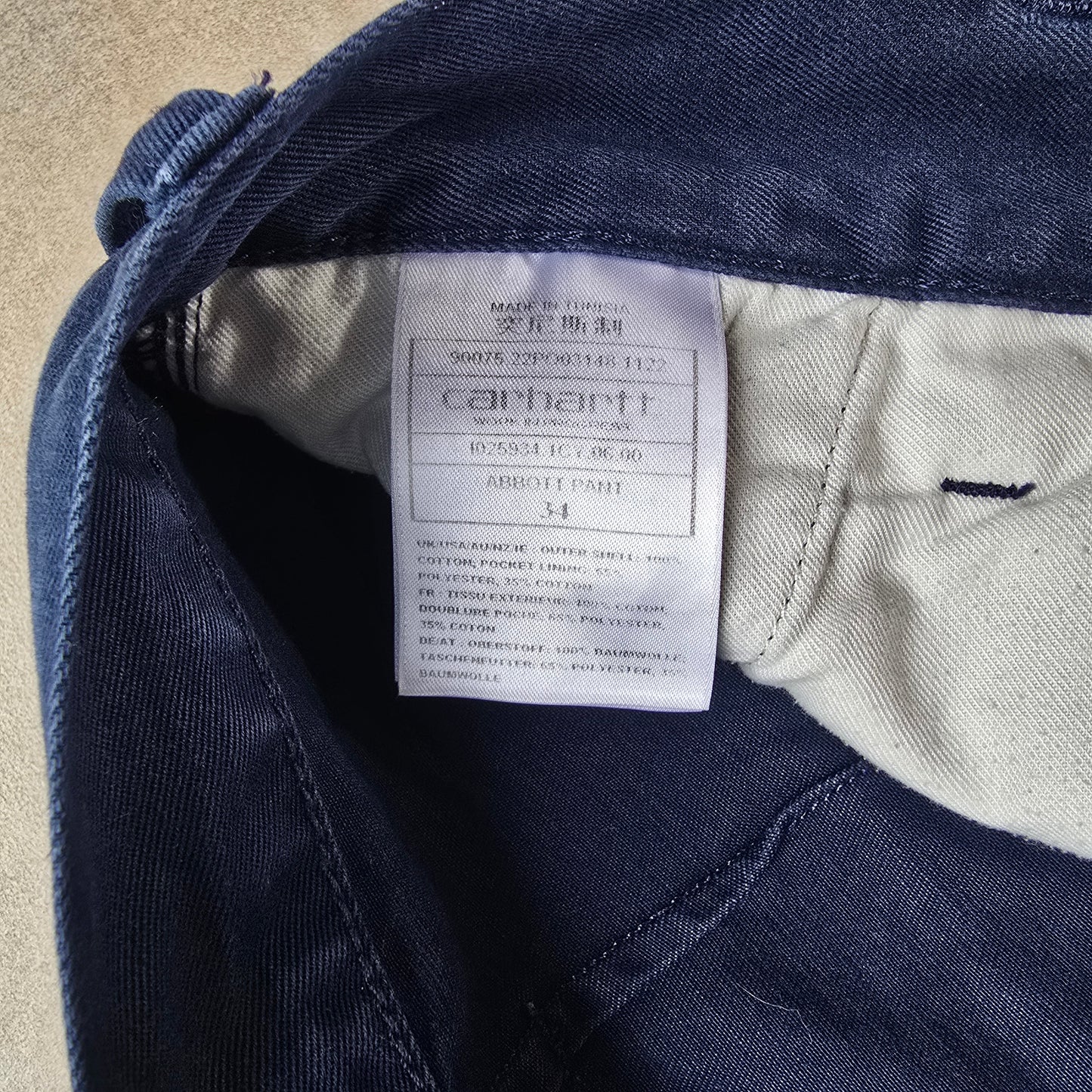 Carhartt WIP Abbott Pants Navy - 34