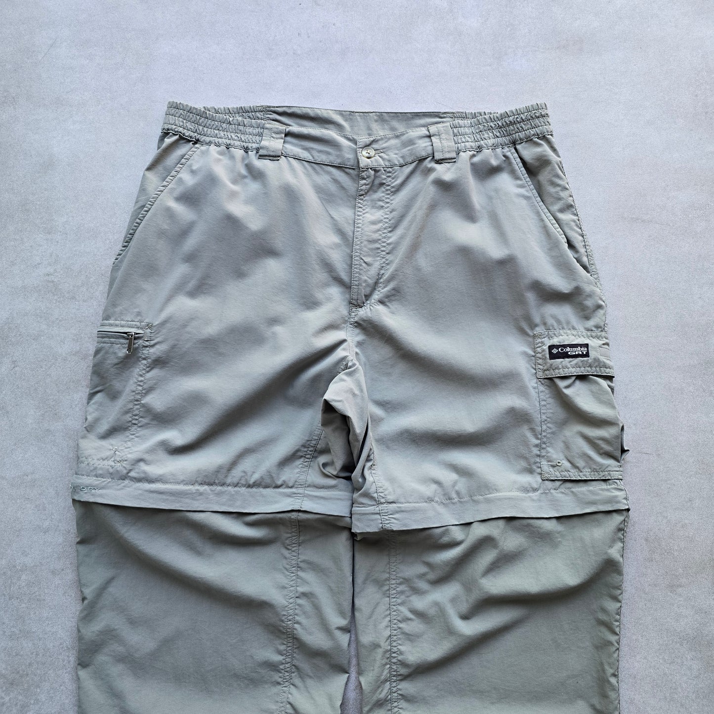 Vintage Columbia GRT Convertible Zip Off Pants - L