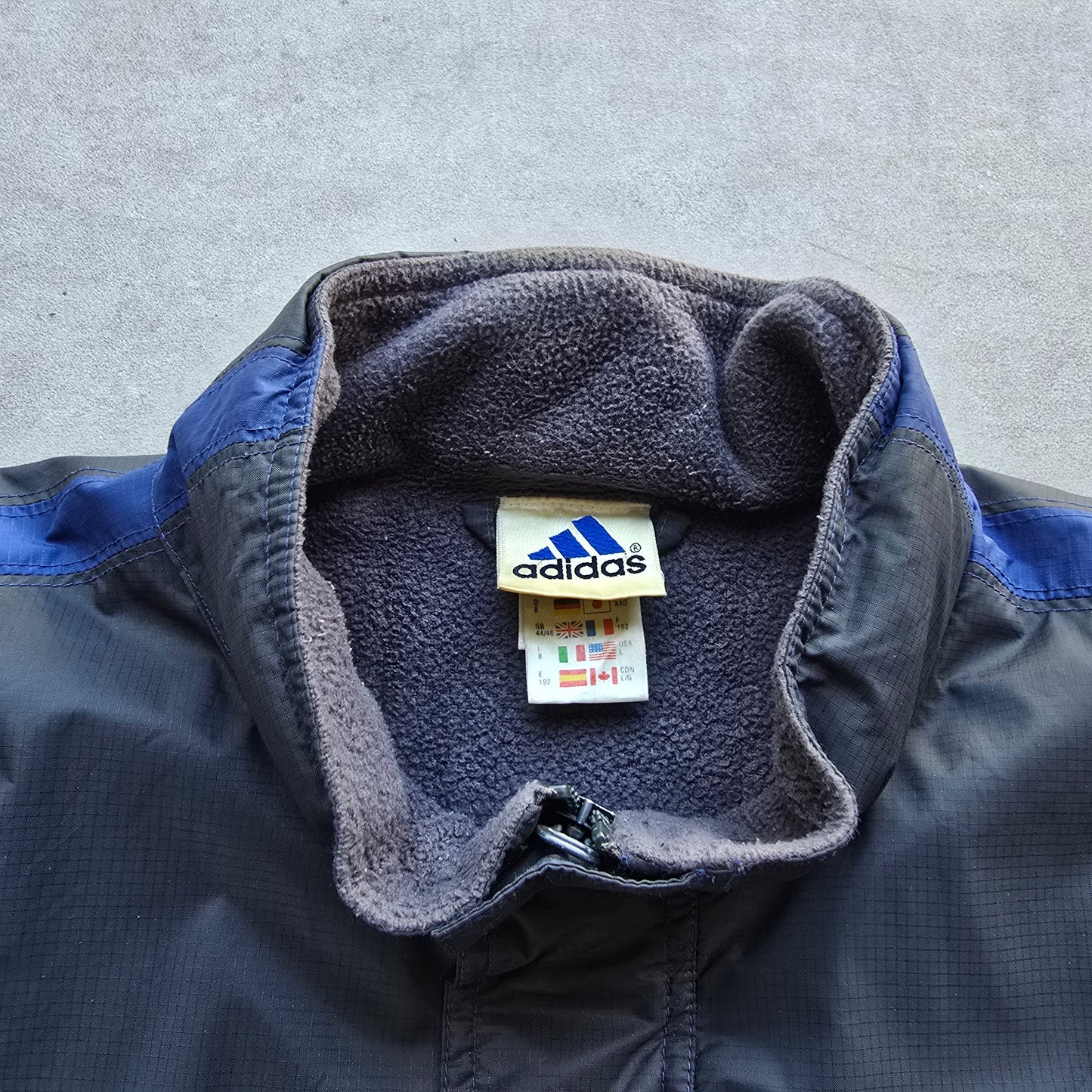 Vintage Adidas Fleece Lined Insulated Jacket - L