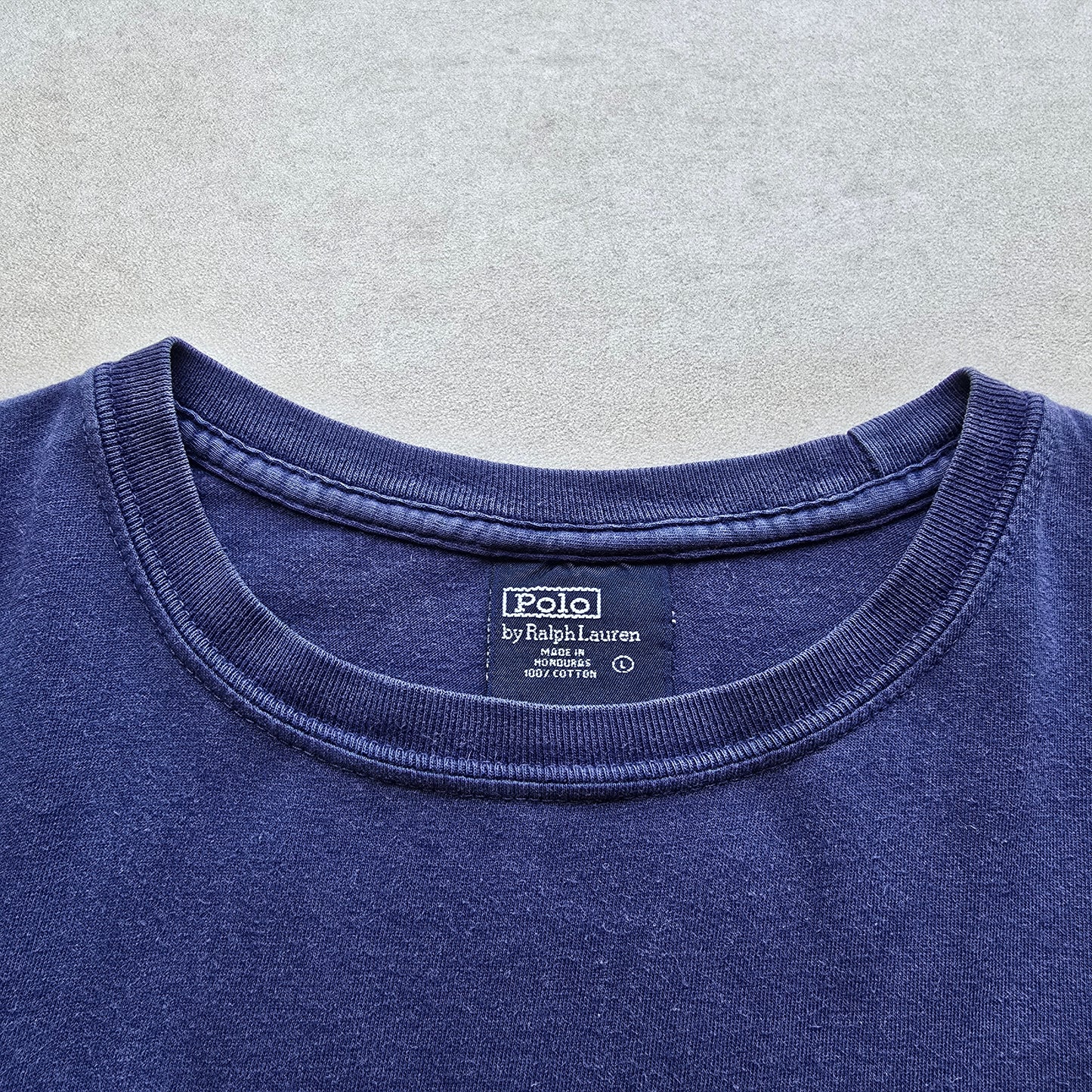 Vintage 90's Ralph Lauren Navy Tee - L