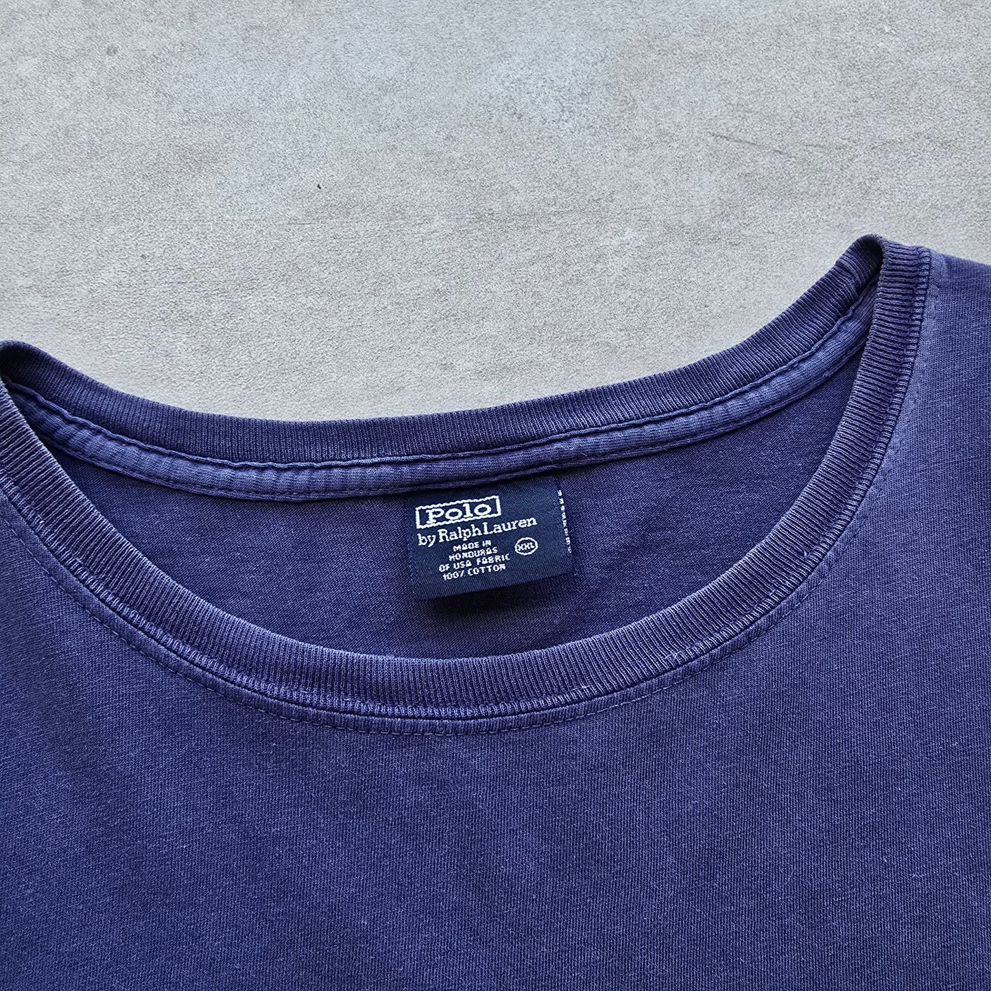 Vintage 90's Ralph Lauren Navy Tee - XXL