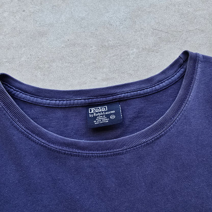Vintage 90's Ralph Lauren Navy Tee - XXL