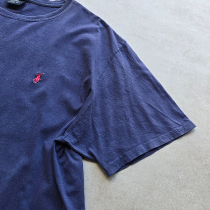 Vintage 90's Ralph Lauren Navy Tee - XXL