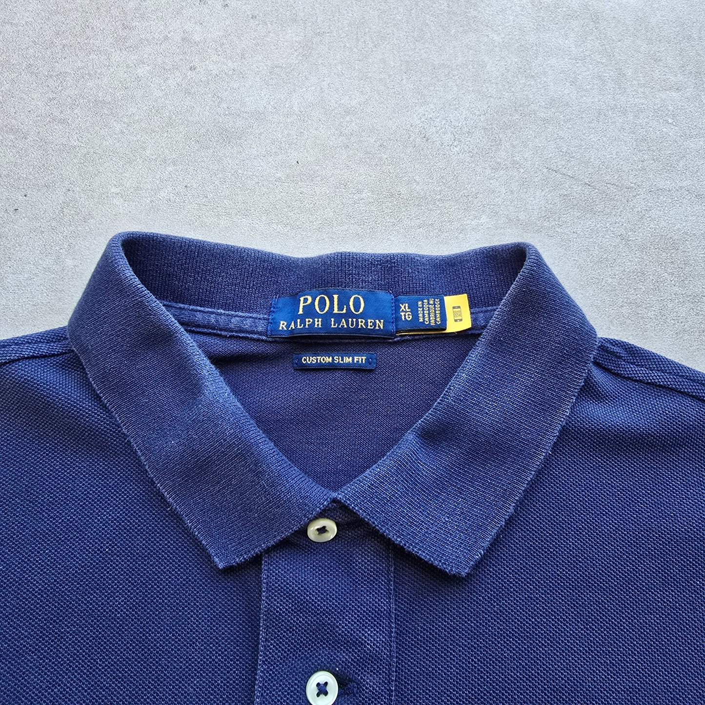 Ralph Lauren Navy Polo Shirt - XL