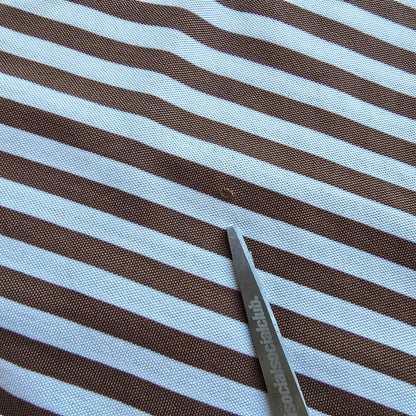 Vintage Ralph Lauren Brown Striped Polo Shirt - L