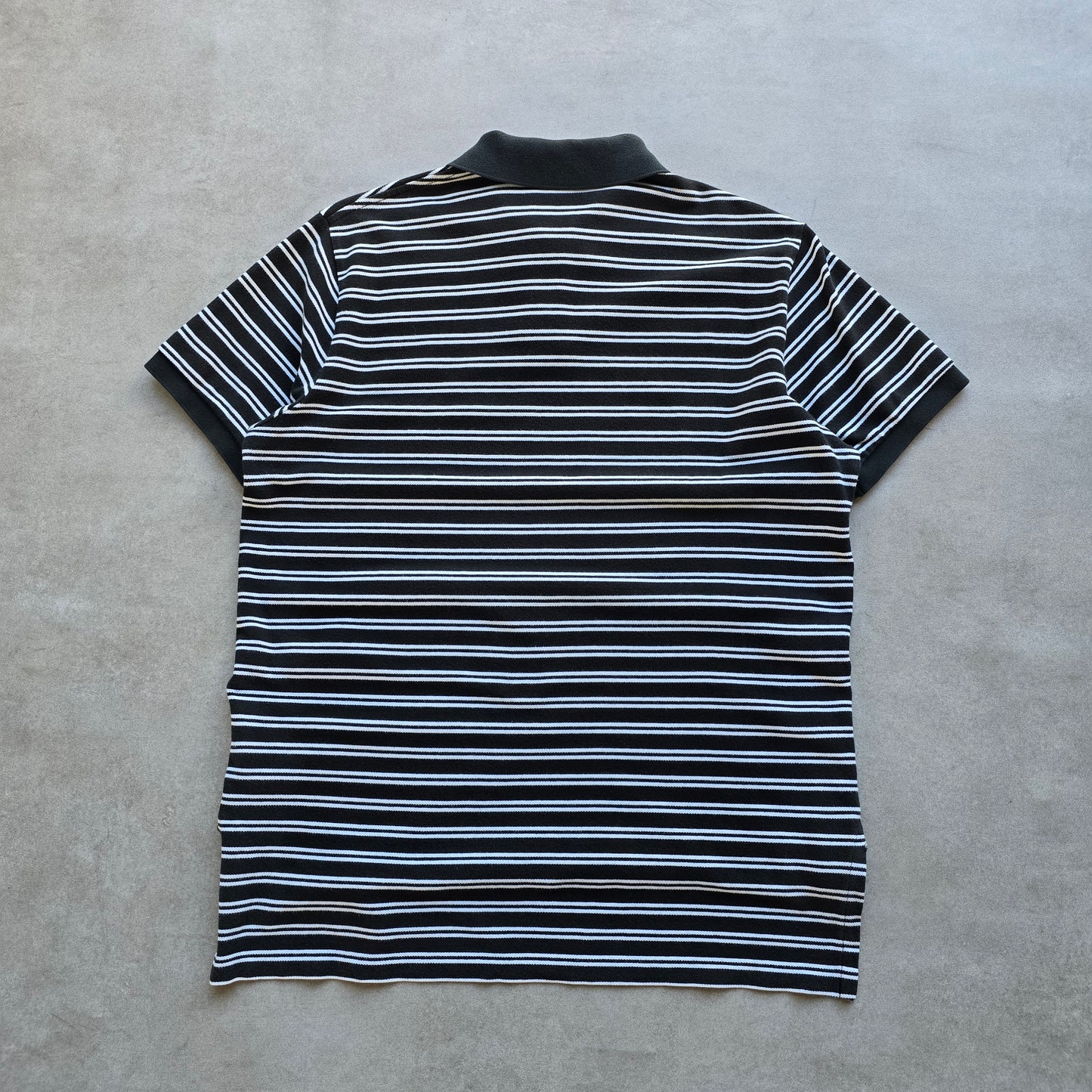 Vintage Ralph Lauren Black Striped Polo Shirt - L