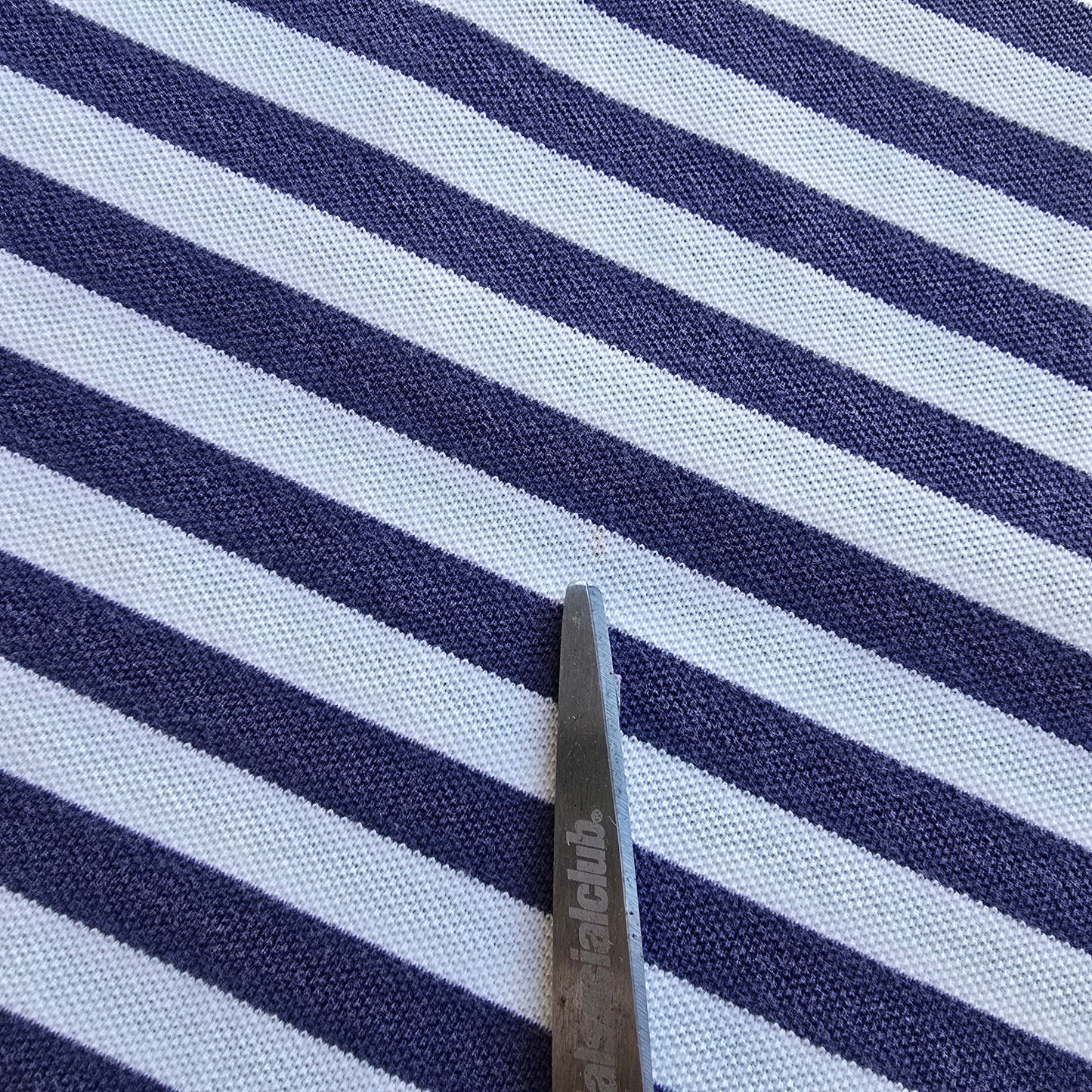 Vintage Ralph Lauren Blue Striped Polo Shirt - L