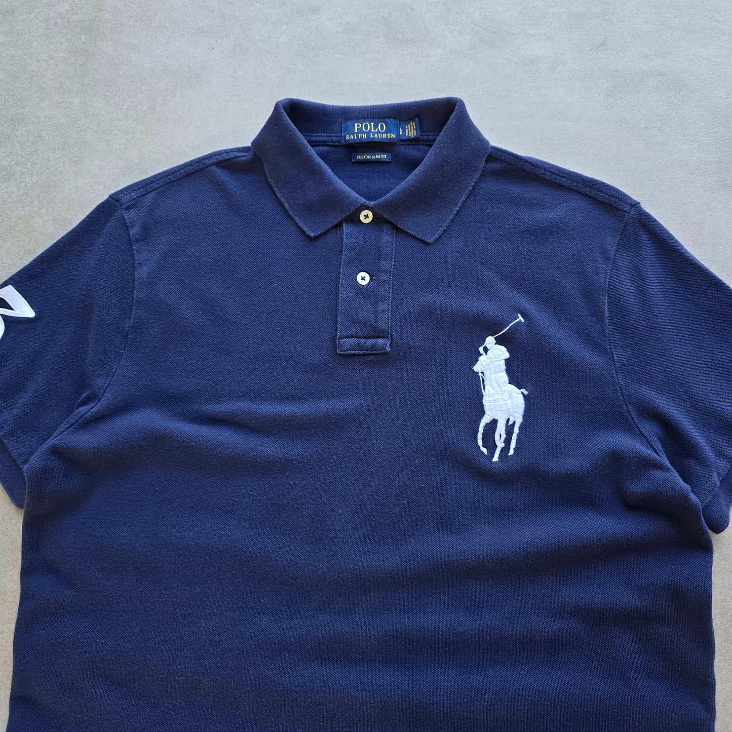Ralph Lauren Blue Big Pony Polo Shirt - L