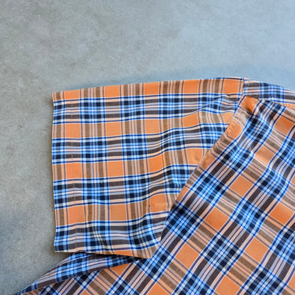 Vintage Chaps Ralph Lauren Plaid Short Sleeve Button Up Shirt - L/XL