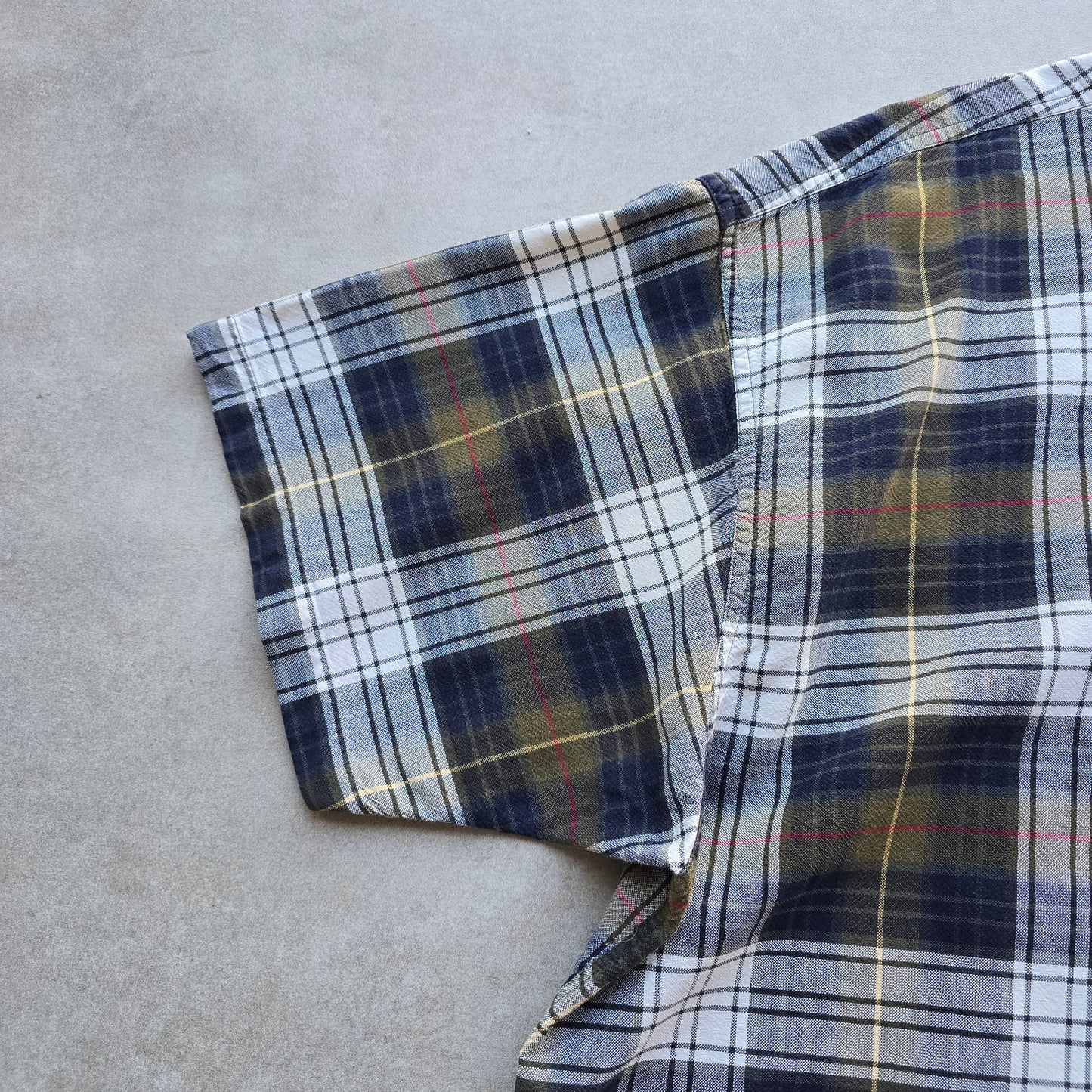 Vintage Chaps Ralph Lauren Plaid Short Sleeve Button Up Shirt - XL/2XL