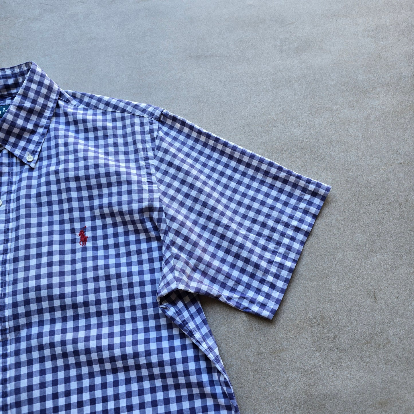 Vintage Ralph Lauren Check Short Sleeve Button Up Shirt - M