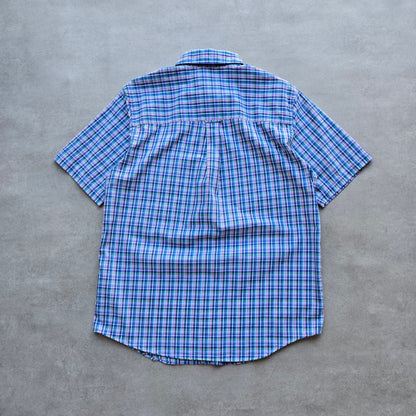 Vintage Chaps Ralph Lauren Plaid Short Sleeve Button Up Shirt - M