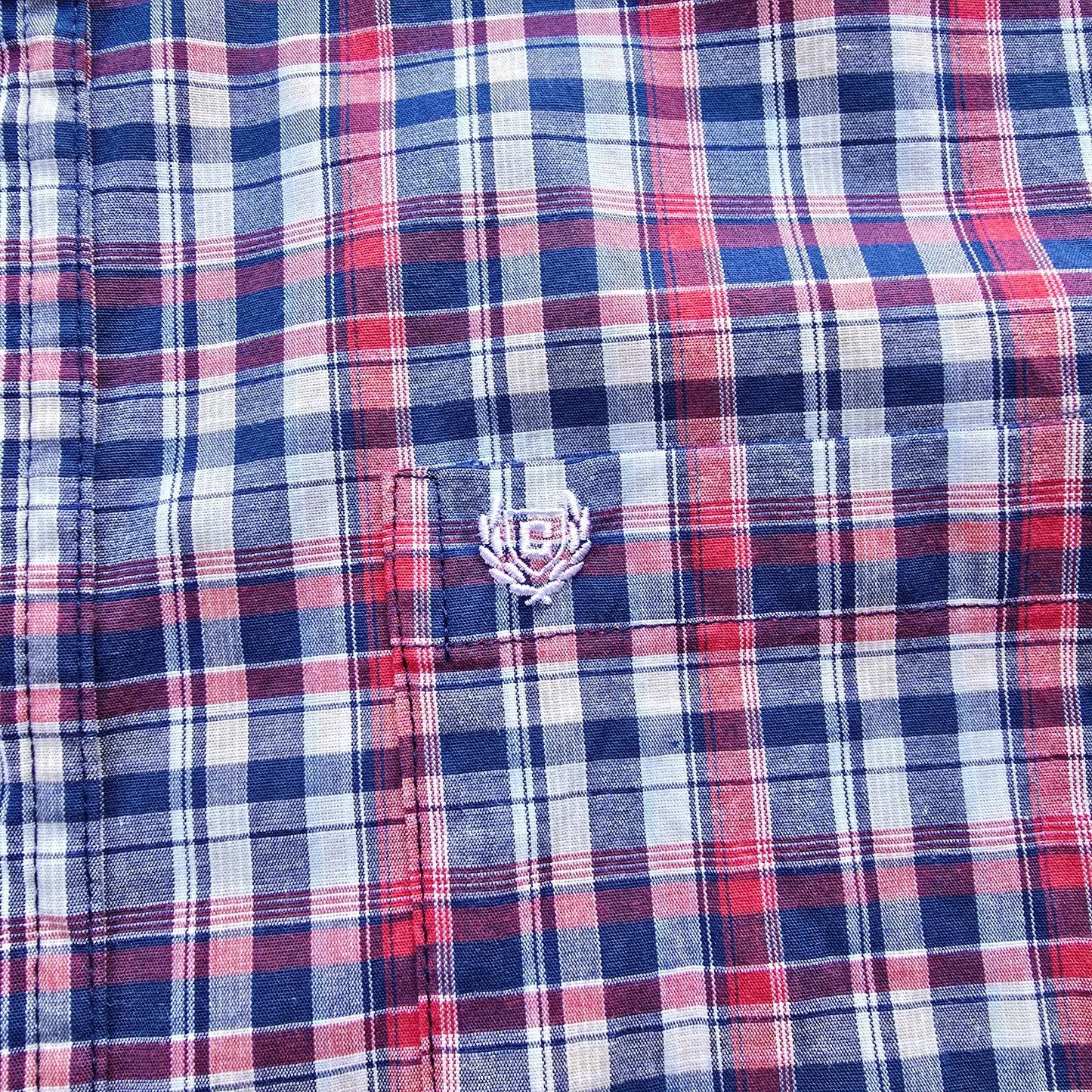 Vintage Chaps Ralph Lauren Plaid Short Sleeve Button Up Shirt - XL