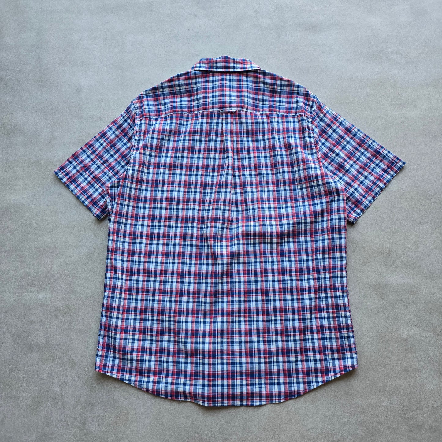 Vintage Chaps Ralph Lauren Plaid Short Sleeve Button Up Shirt - XL