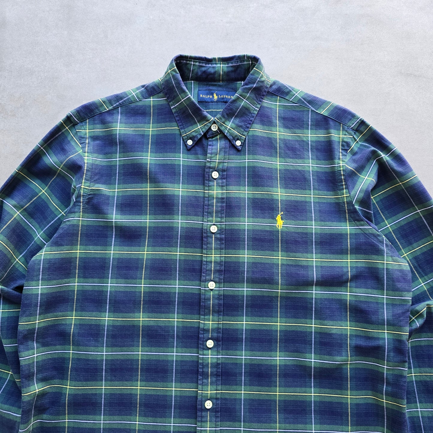 Ralph Lauren Plaid Long Sleeve Button Up Shirt - L