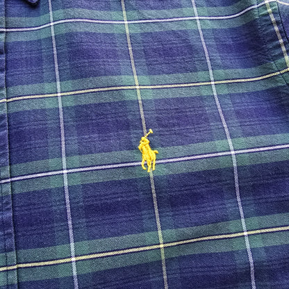 Ralph Lauren Plaid Long Sleeve Button Up Shirt - L