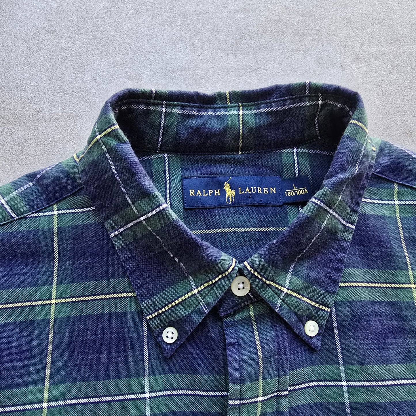 Ralph Lauren Plaid Long Sleeve Button Up Shirt - L