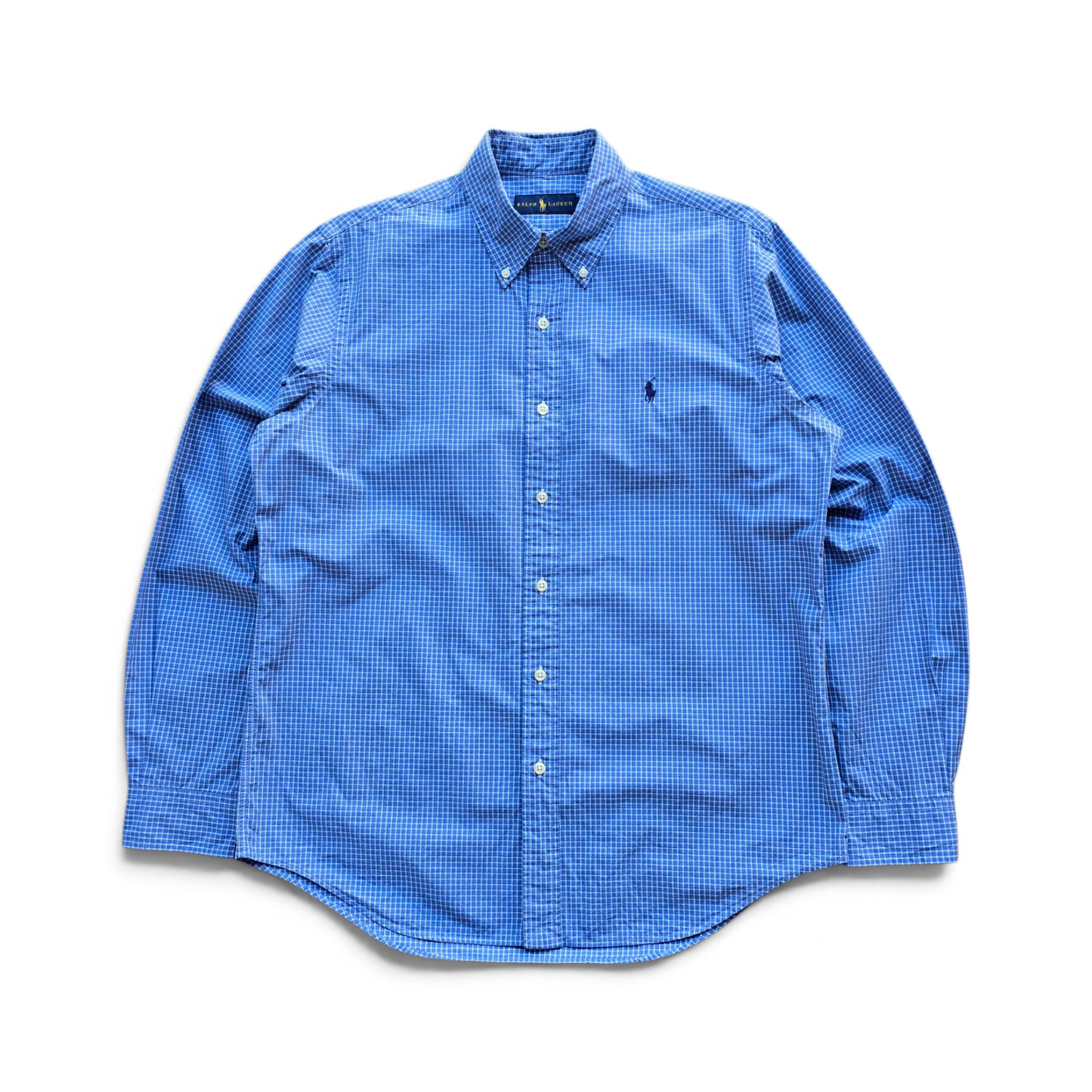 Ralph Lauren Check Long Sleeve Button Up Shirt - M